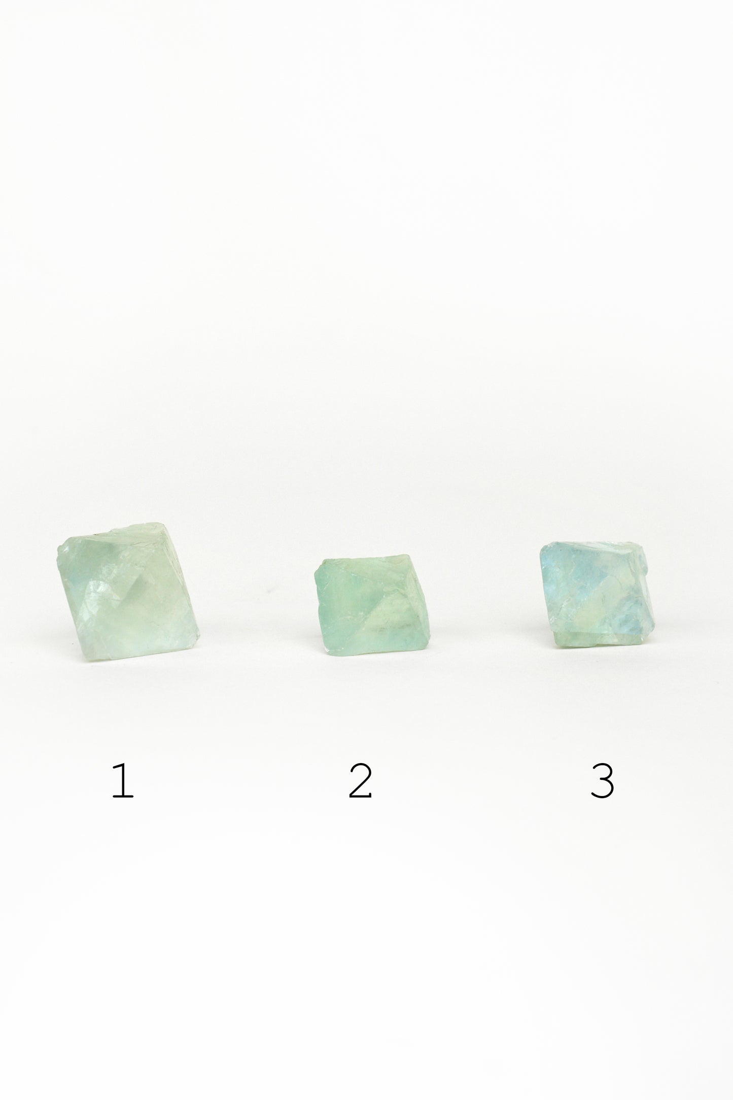 Green Fluorite Octohedrons