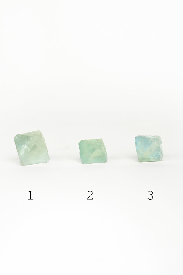 Green Fluorite Octohedrons