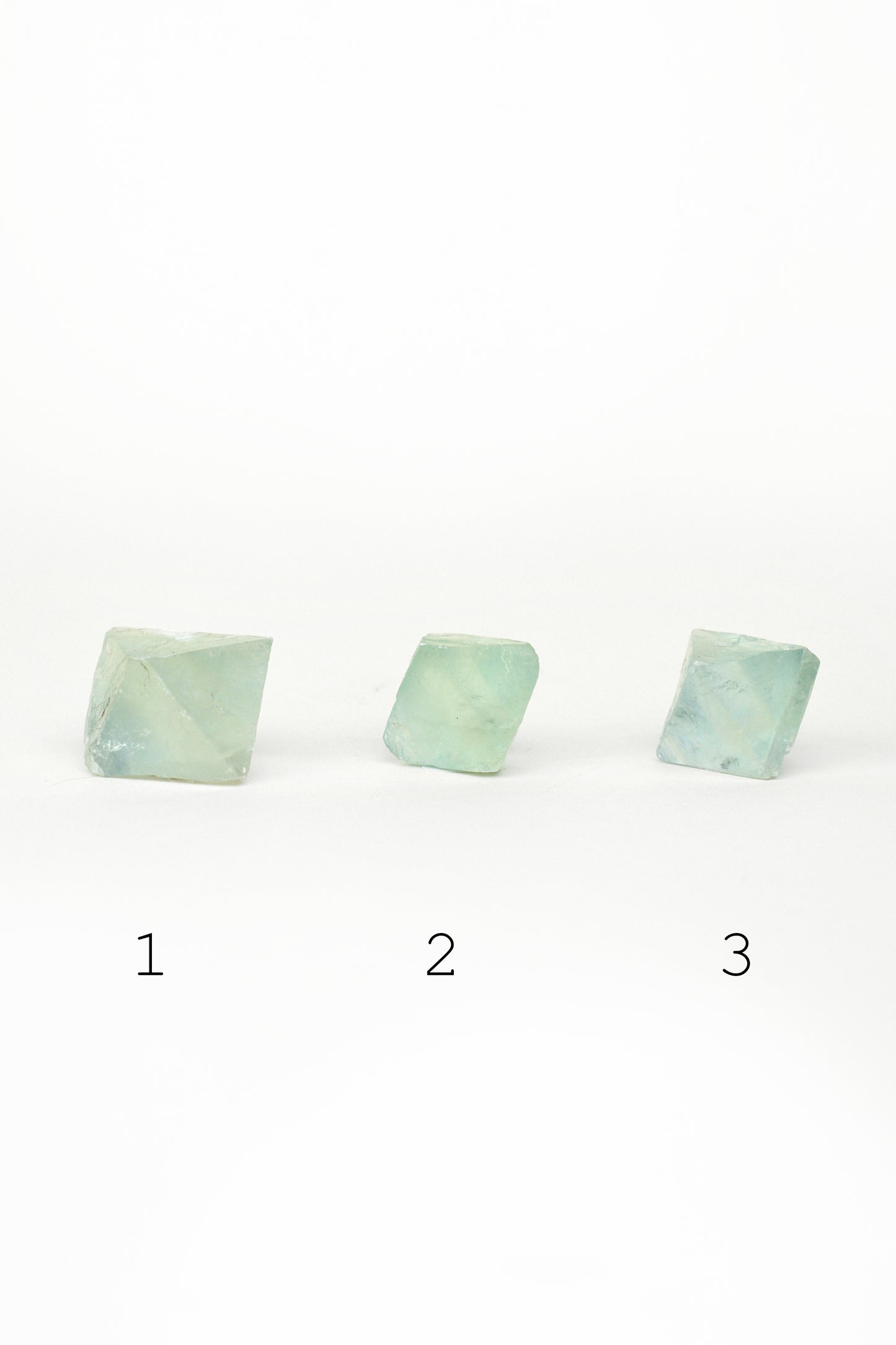 Green Fluorite Octohedrons